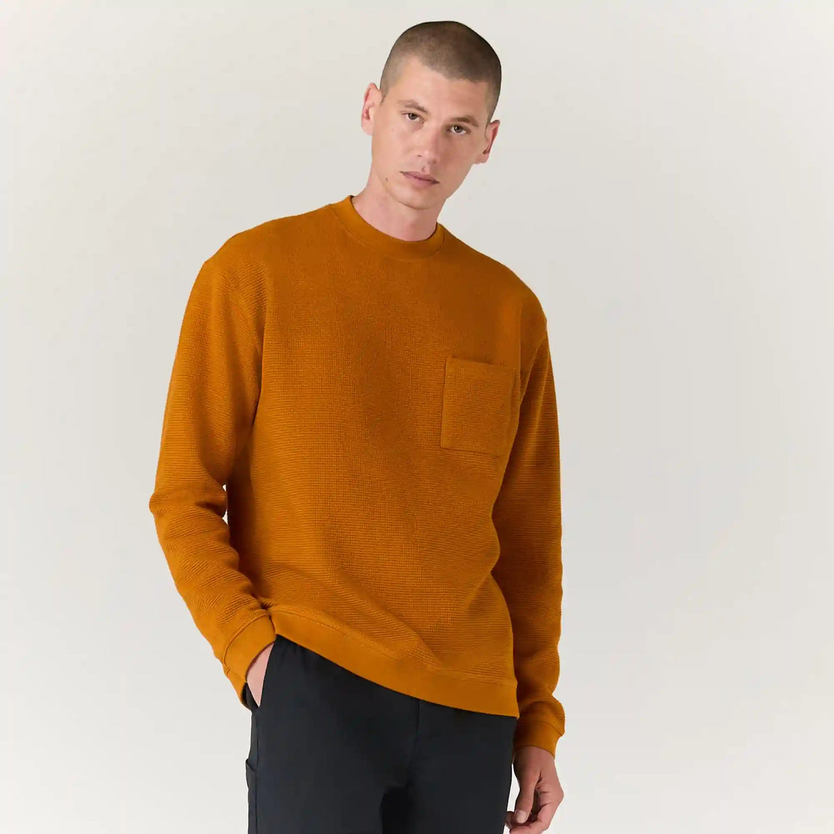 WAFFLE CREWNECK